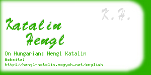 katalin hengl business card